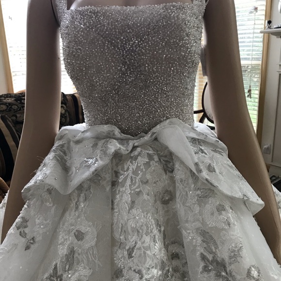 COPY - European princess Ballgown size 8-12 White - Picture 7 of 14